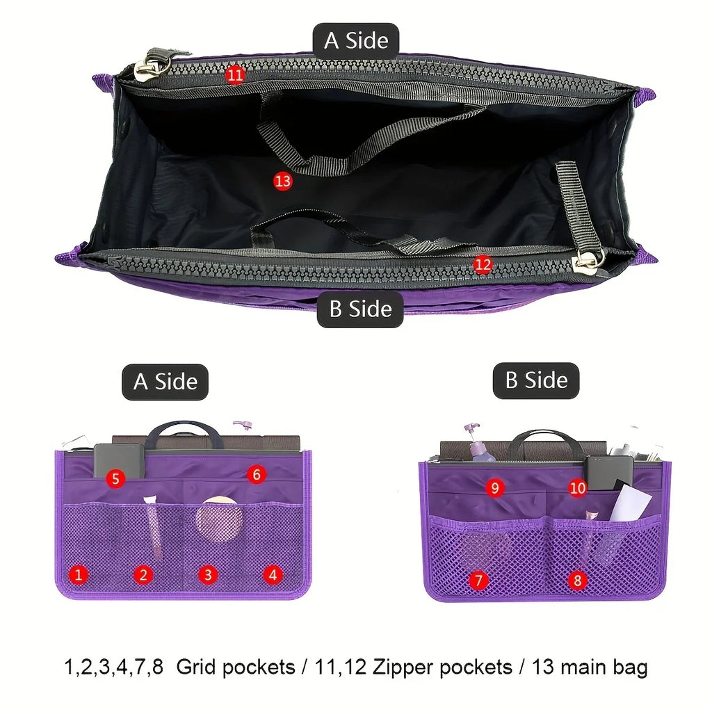 Trousse de Toilette Multifonction Femme – Double Zip