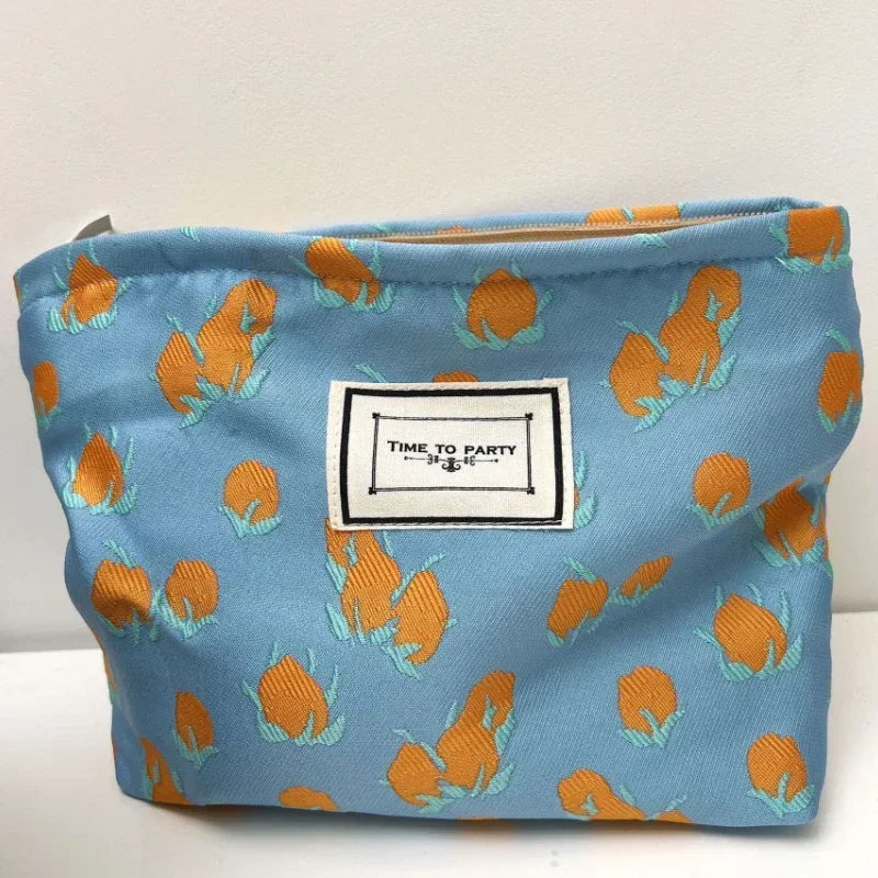 Trousse de Toilette Florale Portable – Grande Capacité