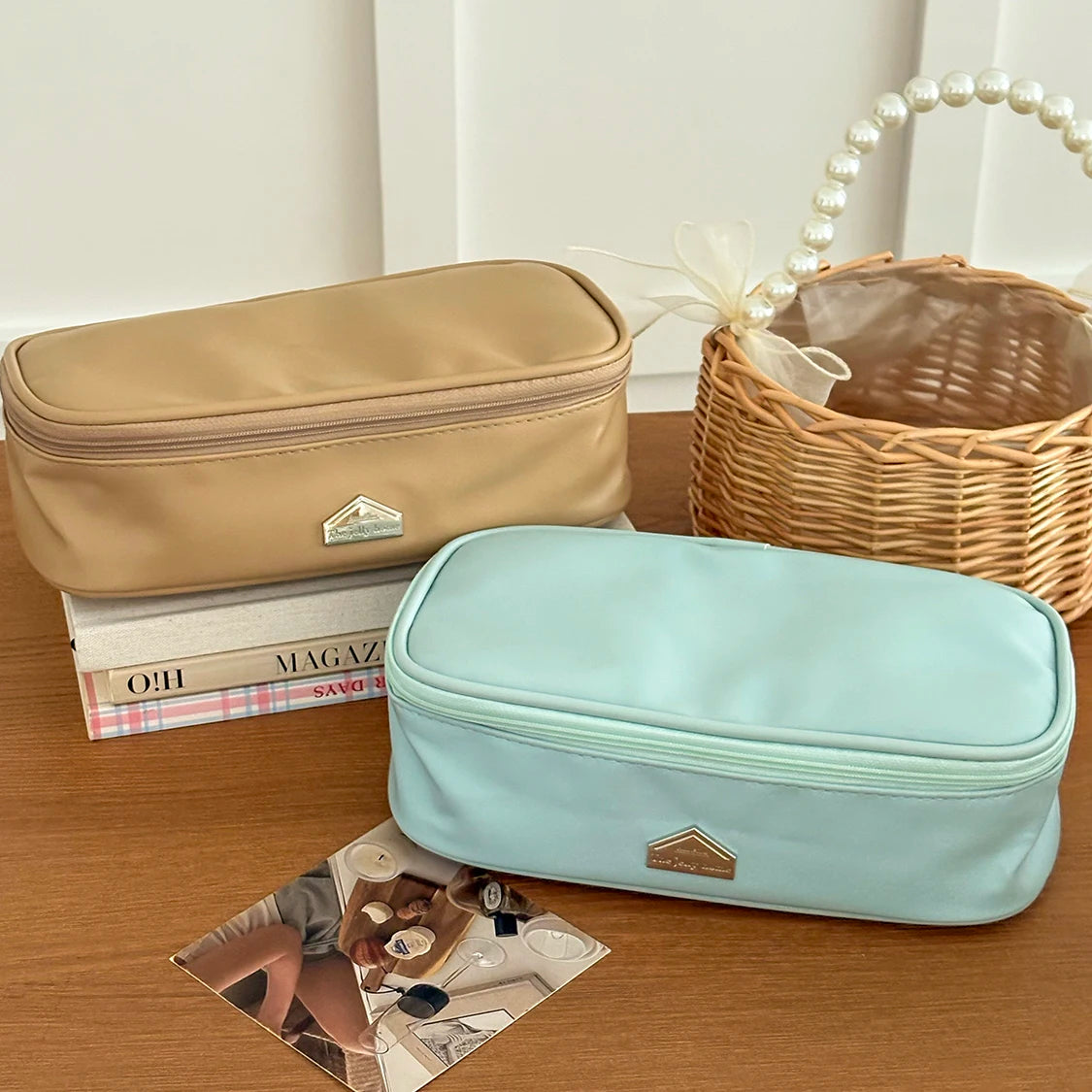Trousse de Toilette Luxe PU Cuir – Grande Capacité