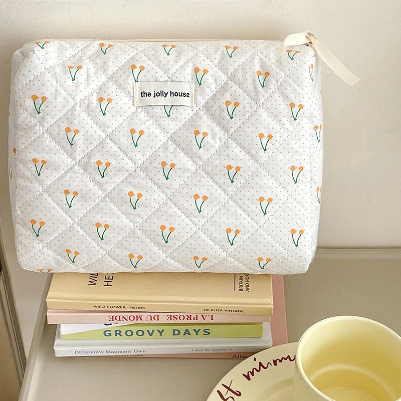 Trousse de toilette femme – Maquillage portable, fleurs