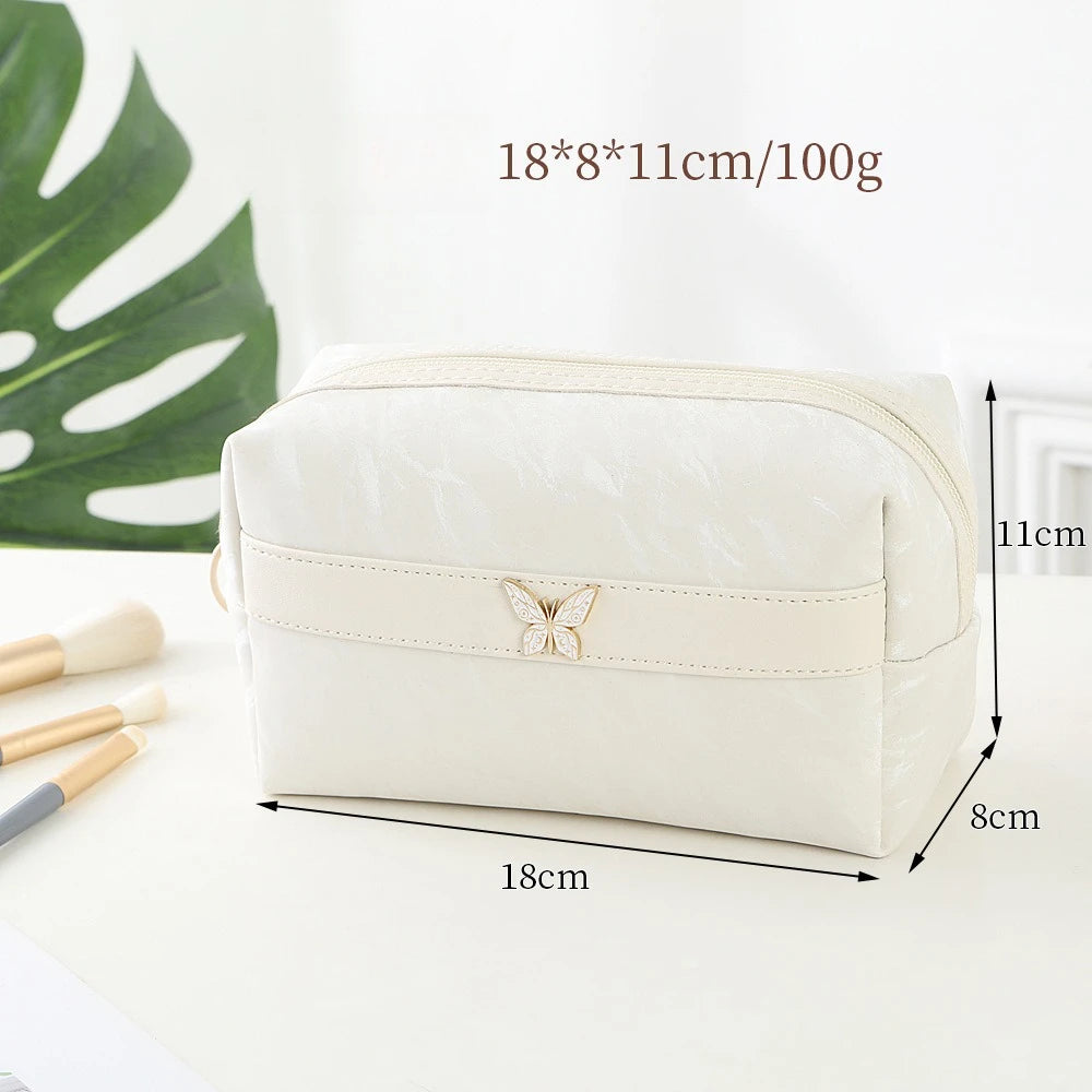 Trousse de Toilette Luxe PU Cuir – Sac Maquillage Portable
