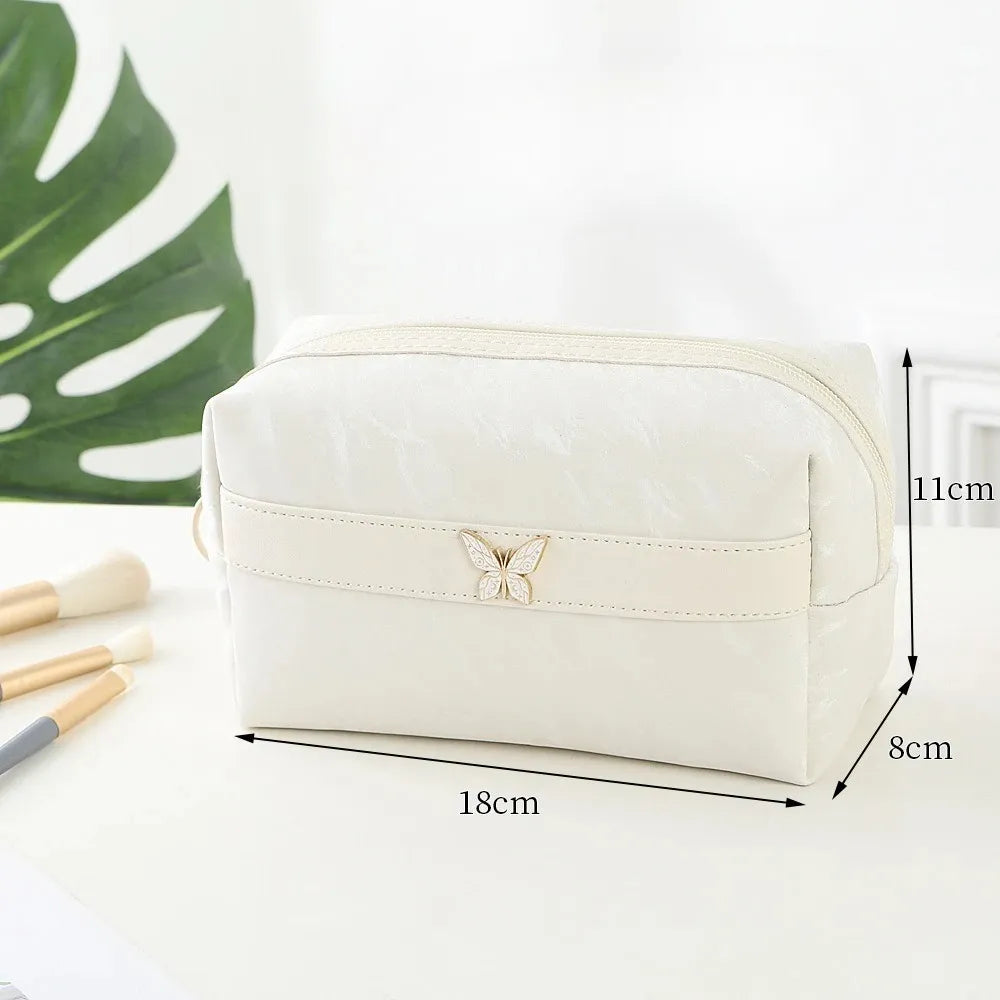 Trousse de Toilette Luxe PU Cuir – Sac Maquillage Portable