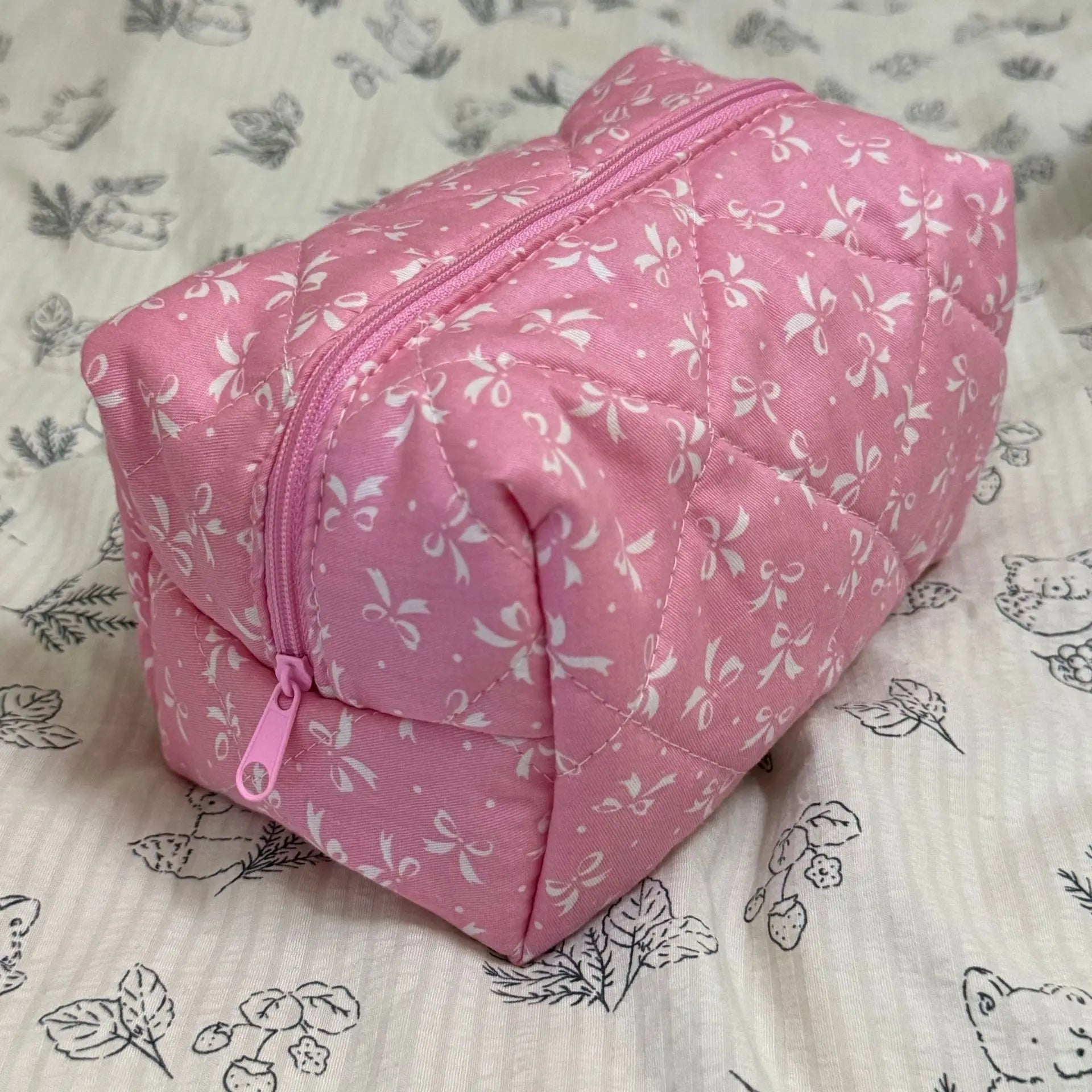 Trousse de Toilette Rayée – Grande Capacité – Sac Maquillage Portable