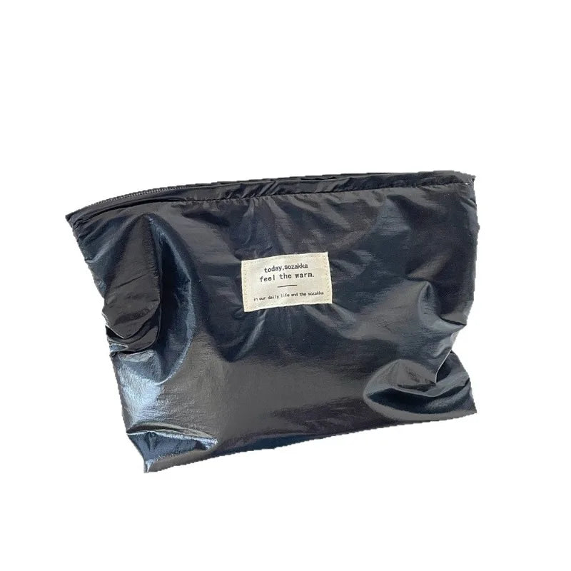 Trousse de Toilette Sequins Argentés – Pochette Portable