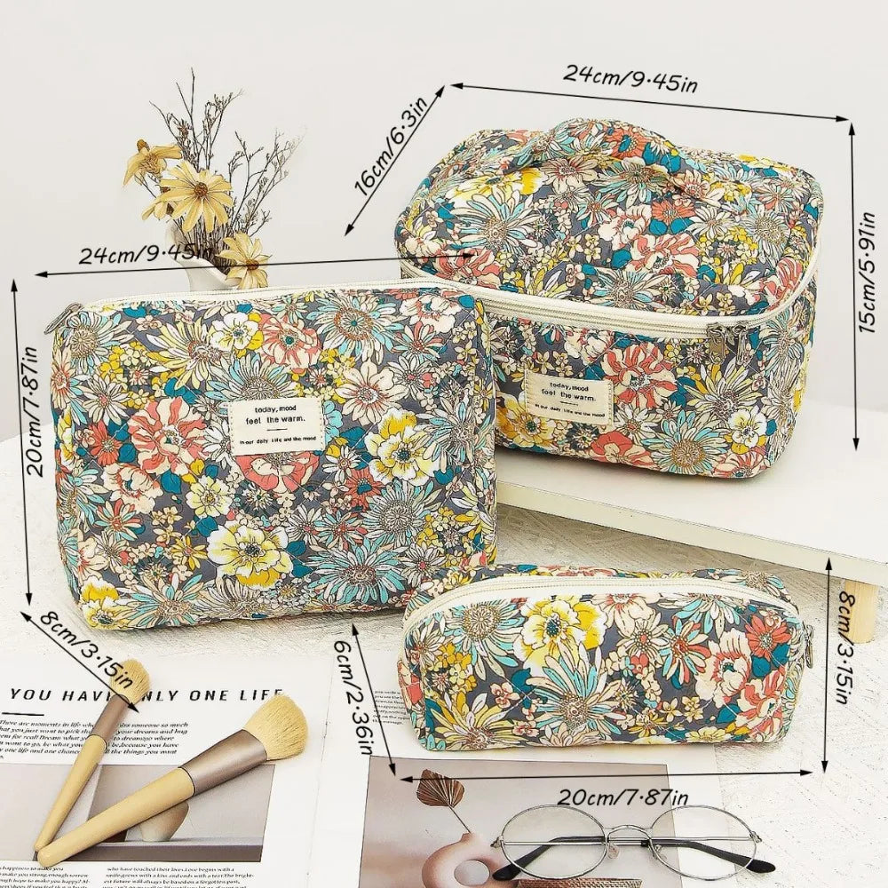 Trousse de Toilette Floral - Pochette Voyage