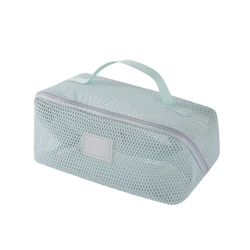 Trousse toilette mesh transparente – Grande capacité, Organisateur maquillage portable
