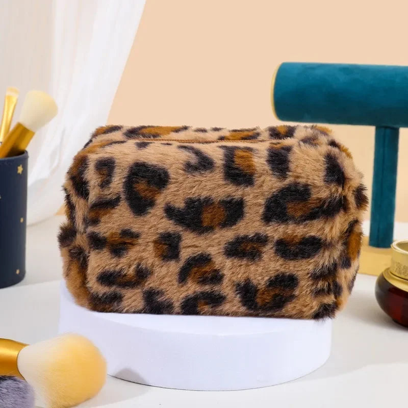 Trousse de Toilette Léopard – Organisateur Maquillage Voyage Doux