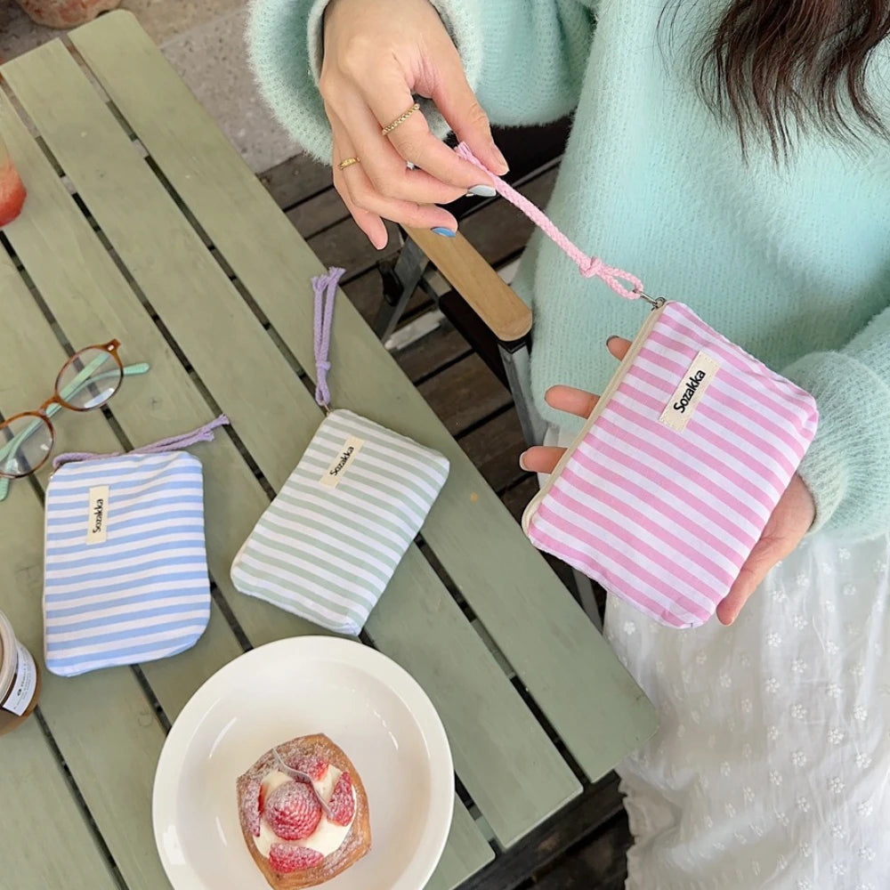 Trousse de Toilette Mini Canvas Rayée