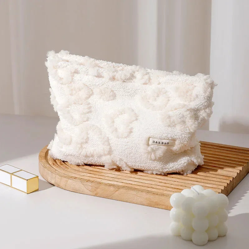 Trousse de toilette rose portable – Maquillage et Soins