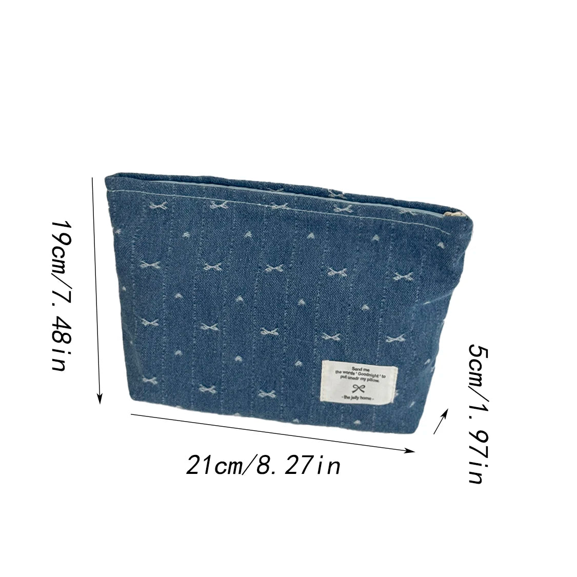 Trousse de Toilette Vintage - Sac Maquillage Zippé