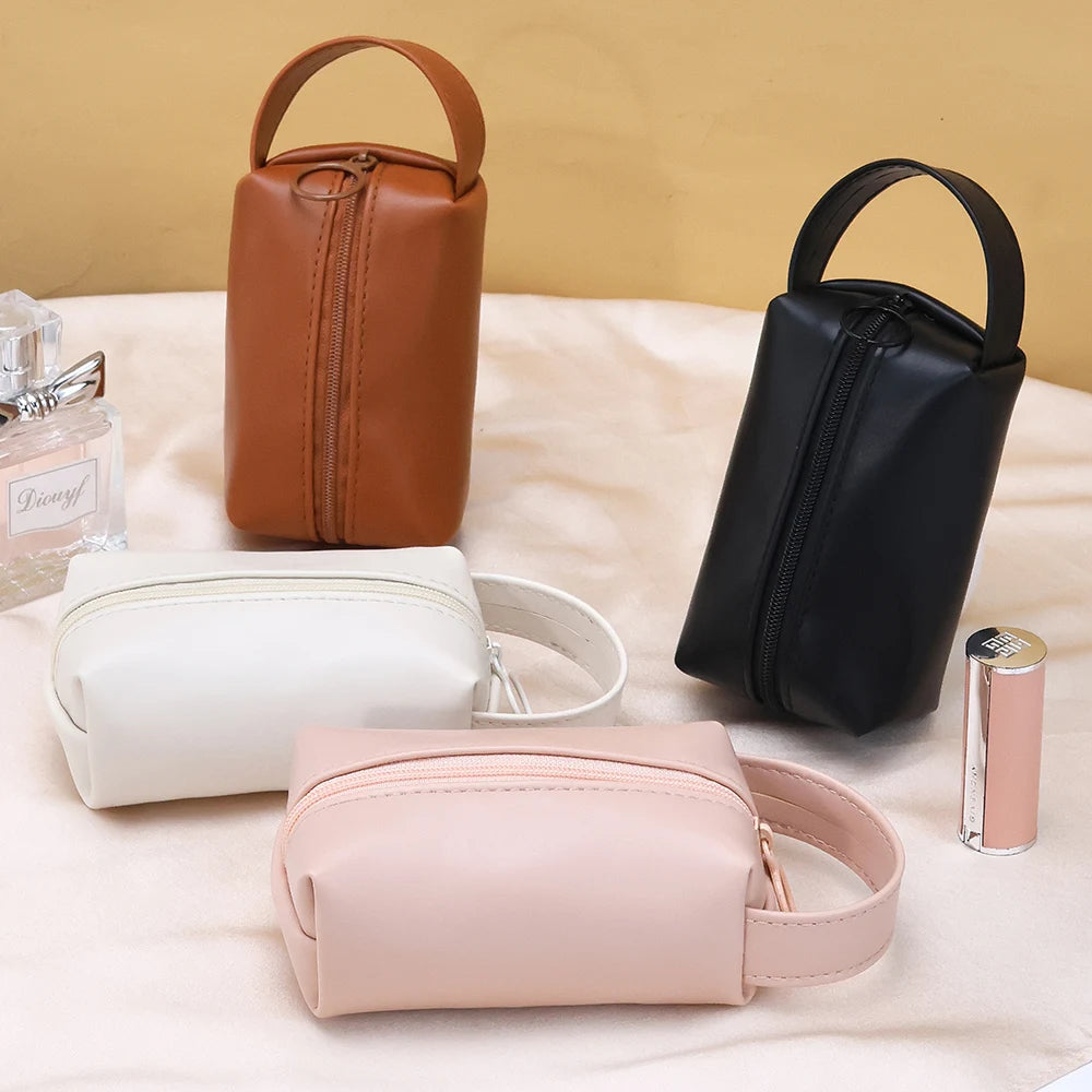 Trousse de Toilette Mini PU Étanche – Maquillage Portable