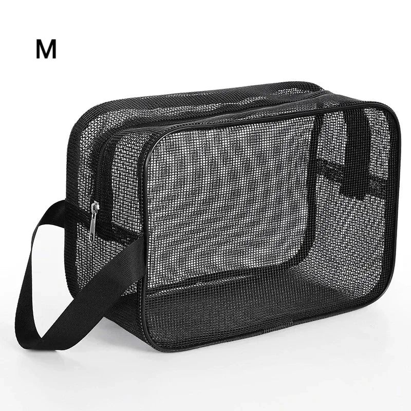 Trousse de Toilette Mesh Noire – Sac Voyage