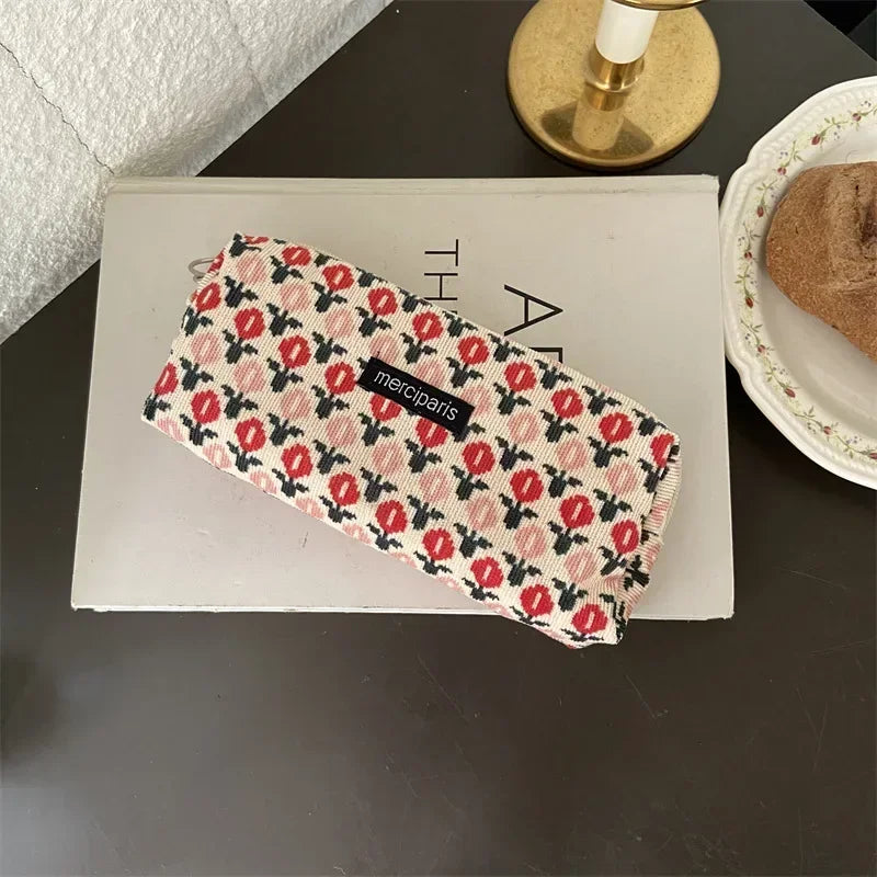 Trousse de Toilette Zip Voyage – Organisateur, Velours côtelé, Petite Pochette Maquillage