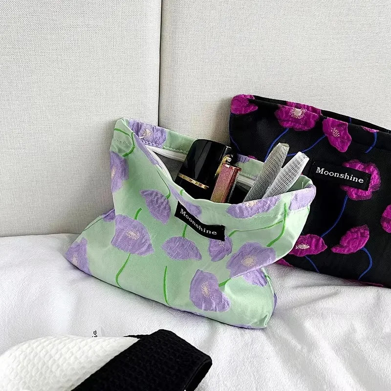 Trousse de Toilette Fleurie – Grande Capacité