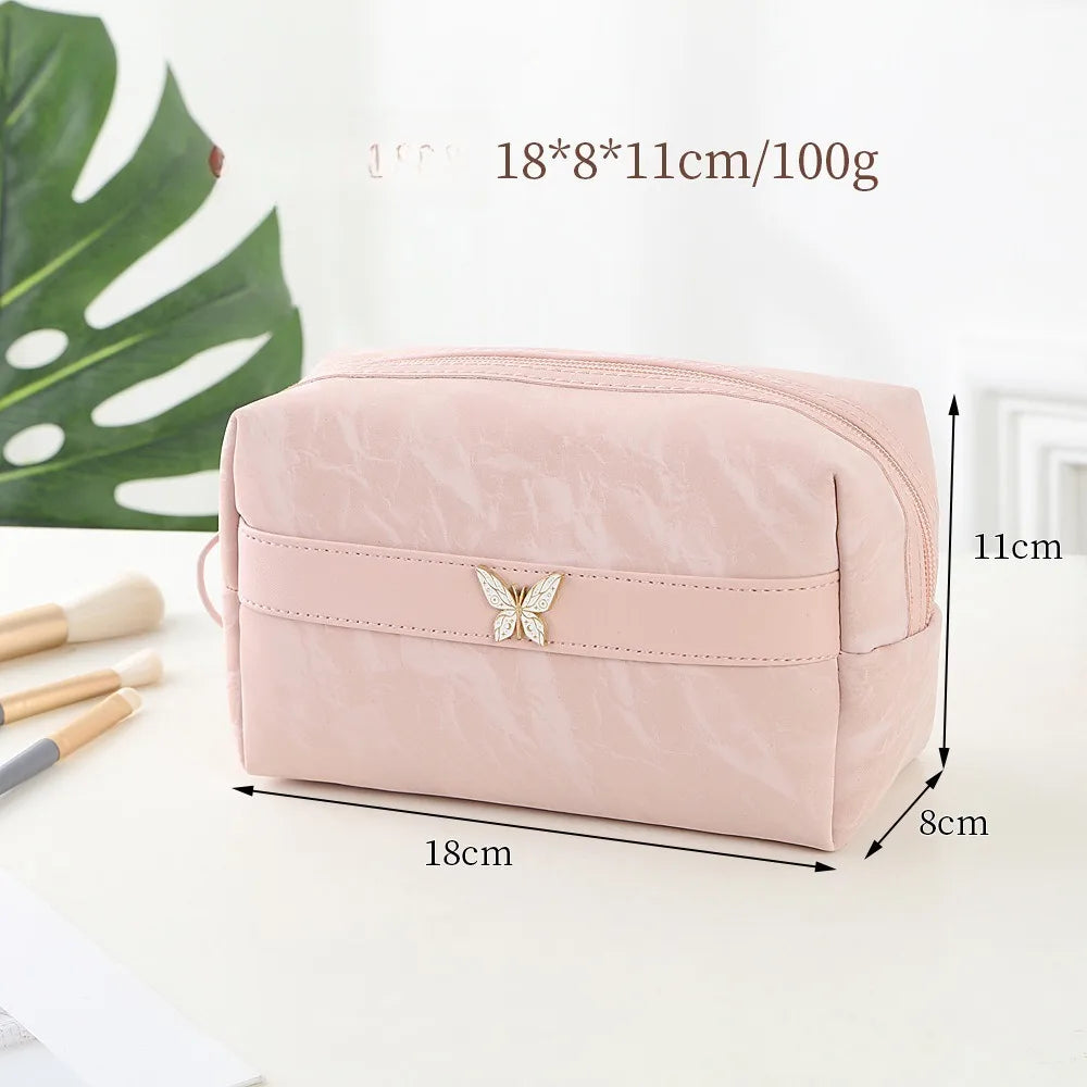 Trousse de Toilette Luxe PU Cuir – Sac Maquillage Portable