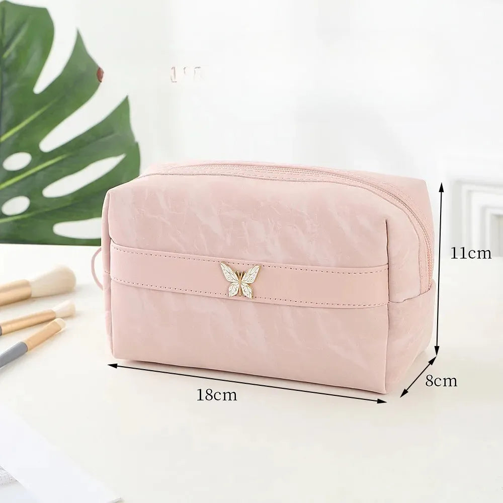 Trousse de Toilette Luxe PU Cuir – Sac Maquillage Portable