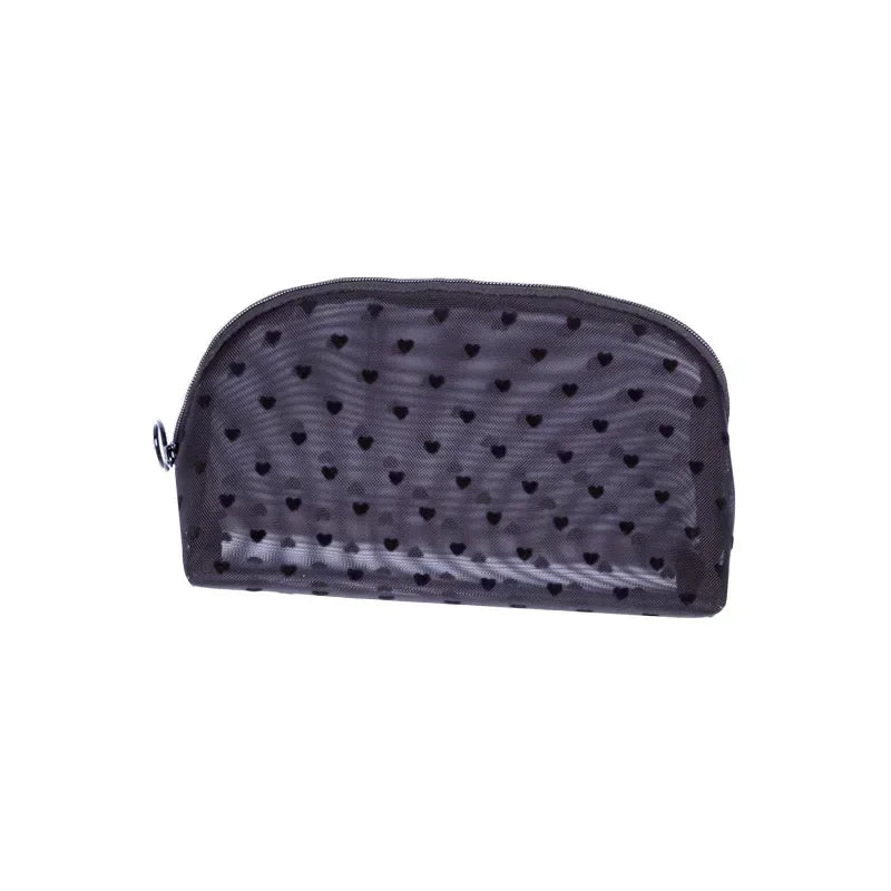 Trousse de Toilette Nylon Maille Cœur – Maquillage