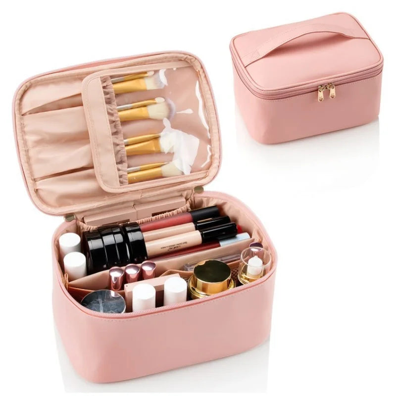 Trousse de Toilette Portable – Maquillage Grande Capacité Noir