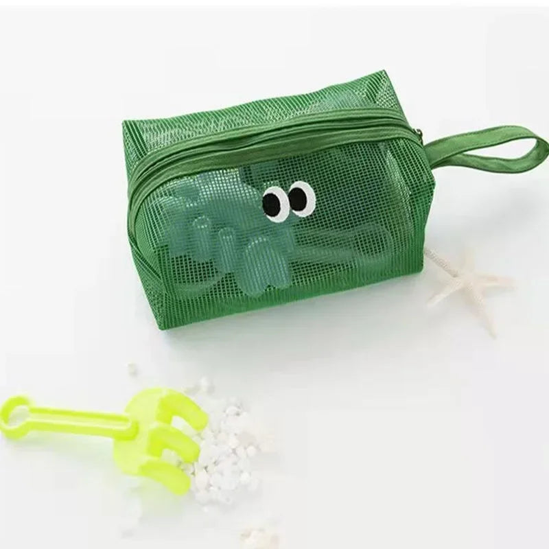 Trousse de Toilette en Filet Coloré – Grande Capacité