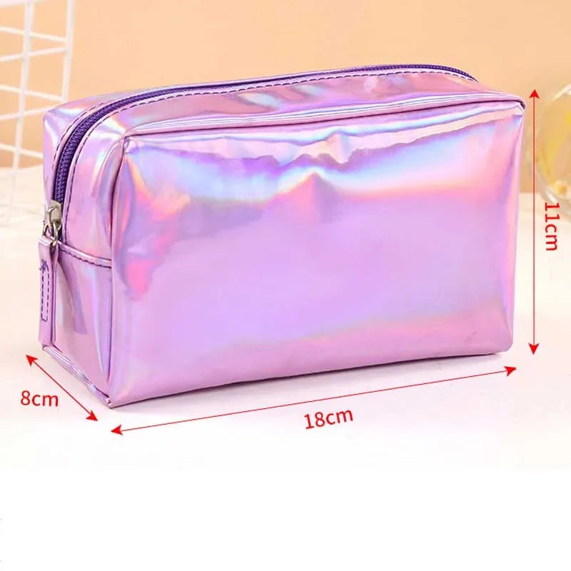 Trousse de toilette unie – Pochette maquillage portable