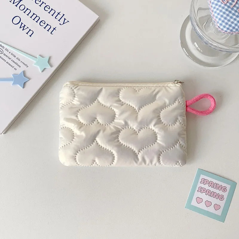 Trousse de toilette argentée – Pochette portable pour maquillage
