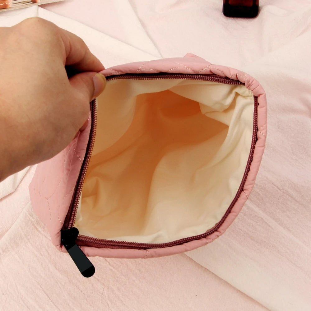 Trousse Macaron Coeur – Grande Capacité Voyage
