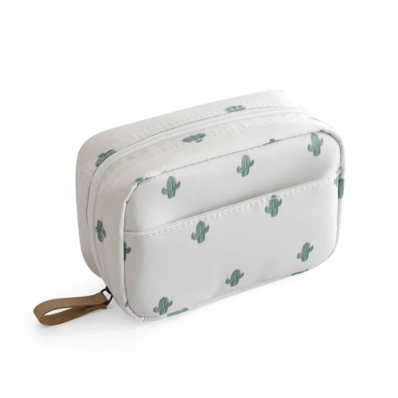 Trousse de toilette mini femme – sac cosmétique de voyage uni