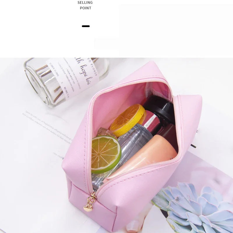 Trousse de Toilette Femme en Cuir PU – Pochette Maquillage Voyage