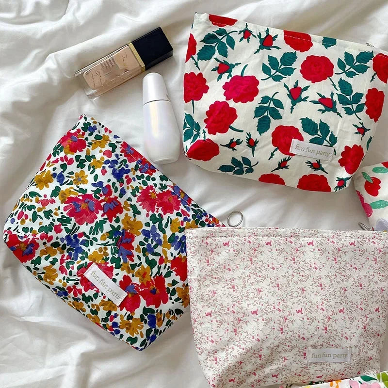 Trousse de Toilette Voyage – Sac Cosmétique Femme Floral Vintage