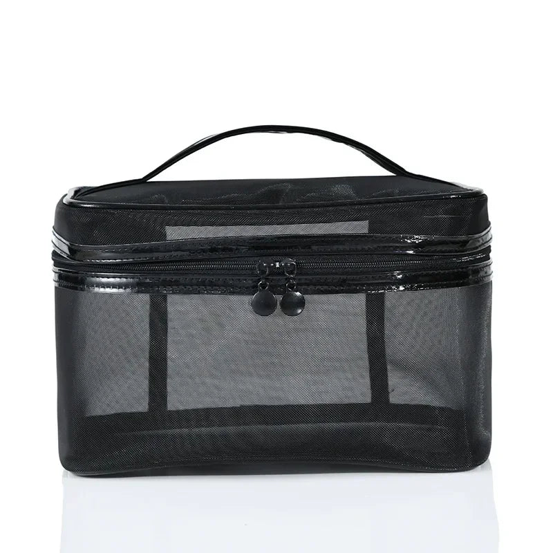 Trousse de Toilette Transparente – Sac Maquillage de Voyage, Grand Format