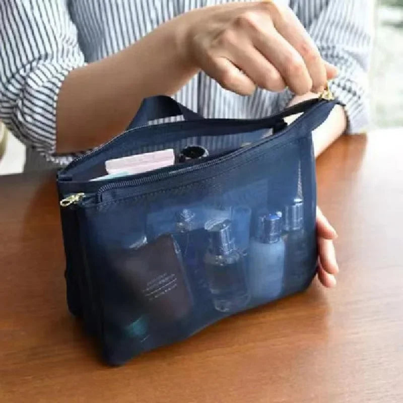 Trousse de Toilette Grande Capacité – Maquillage 3 Compartiments