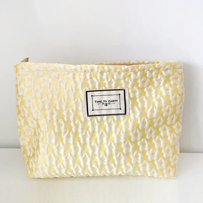 Trousse de Toilette Florale Portable – Grande Capacité