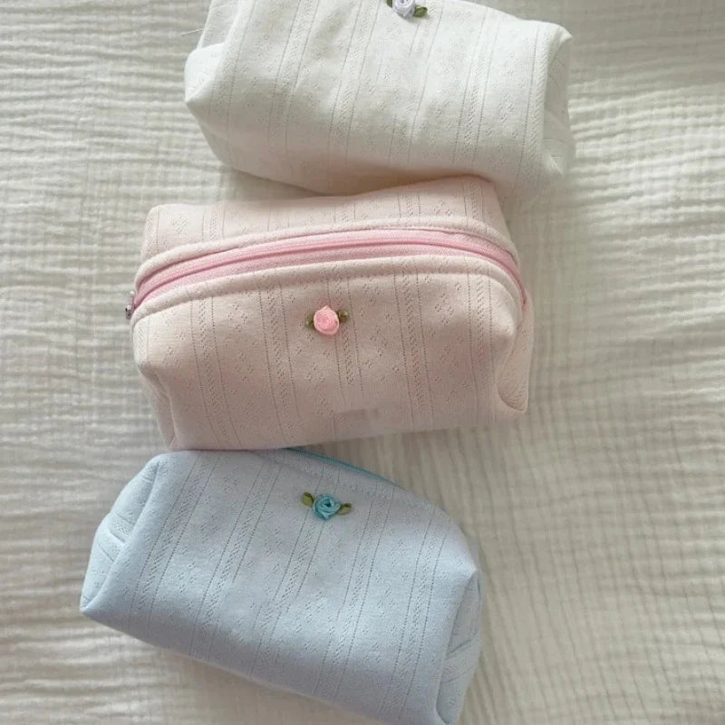 Trousse de Toilette Maquillage Portable – Élégante Florale