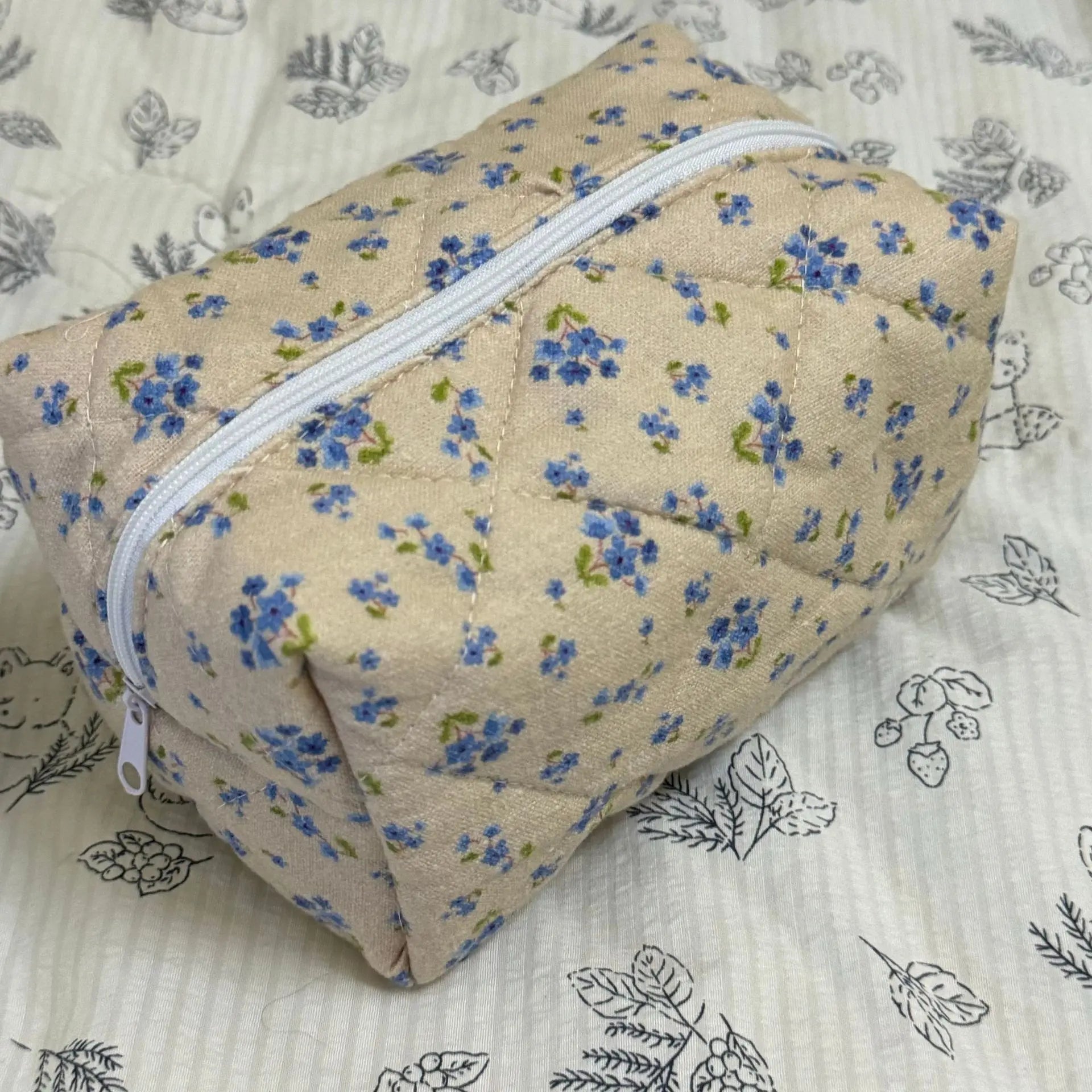 Trousse de Toilette Rayée – Grande Capacité – Sac Maquillage Portable