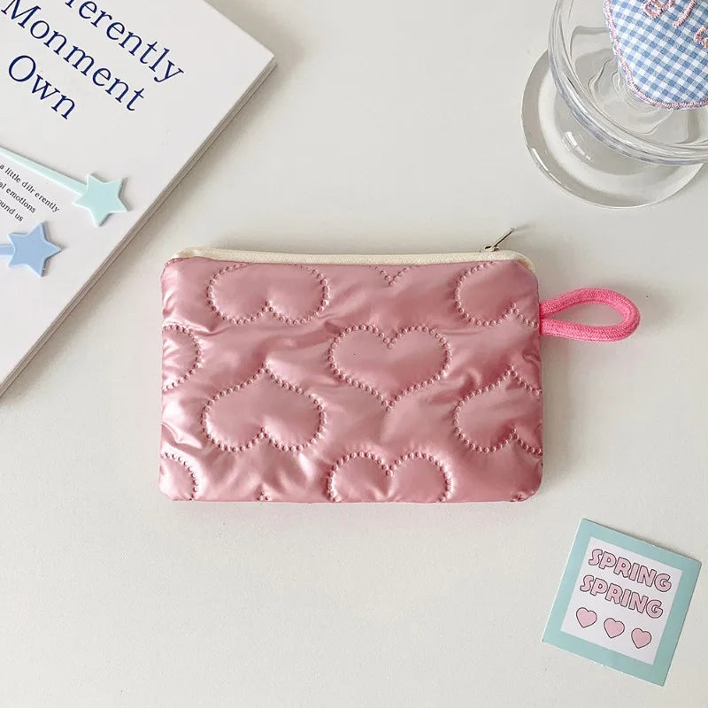 Trousse de toilette argentée – Pochette portable pour maquillage