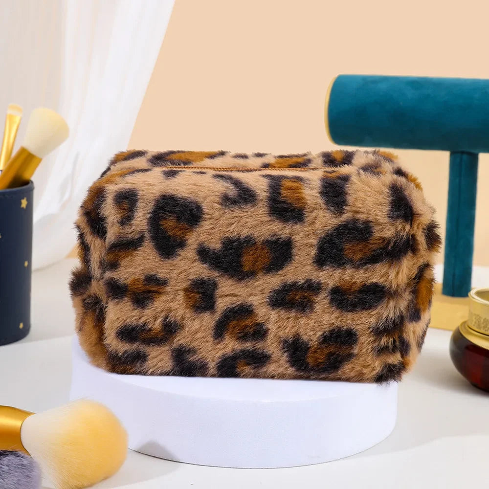 Trousse de Toilette Léopard – Organisateur Maquillage Voyage Doux
