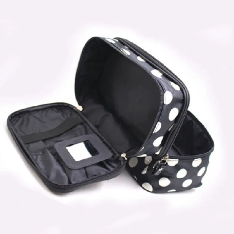 Trousse de Toilette Étanche Grande Capacité – Sac Cosmétique Double Zip