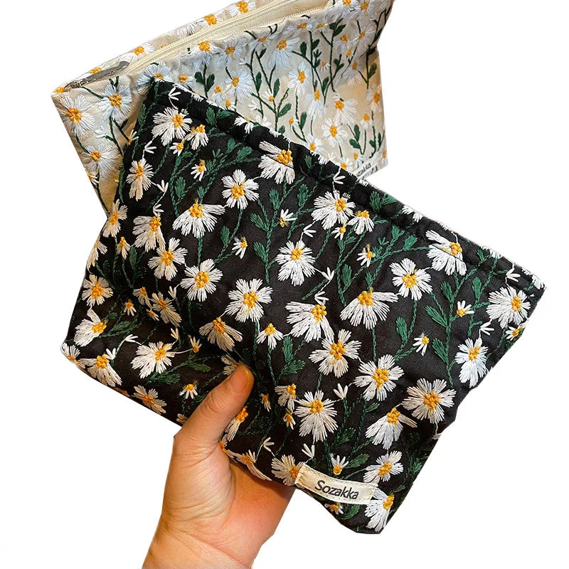 Trousse de Toilette Florale pour Femme – Pochette Maquillage Voyage