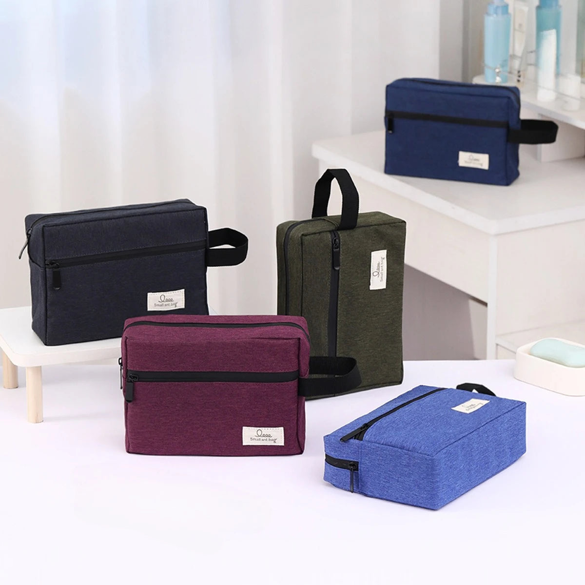 Trousse de Toilette Étanche Dopp Kit Homme – Grande Capacité Voyage