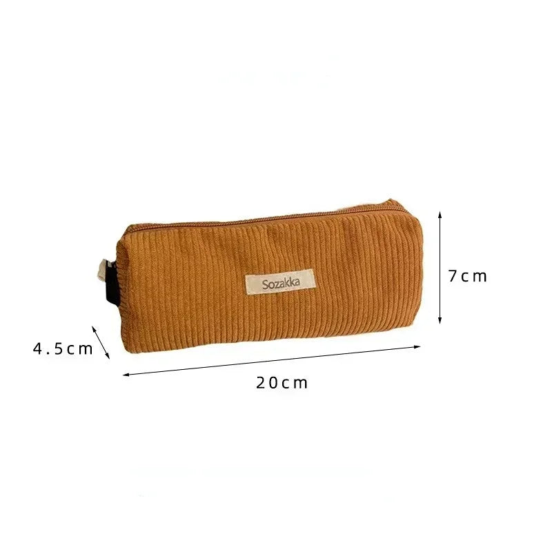 Trousse de Toilette Zip Voyage – Organisateur, Velours côtelé, Petite Pochette Maquillage
