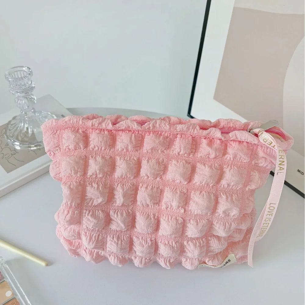 Trousse de Toilette Portable pour Femmes – Pochette Cosmétique Zip Nuage