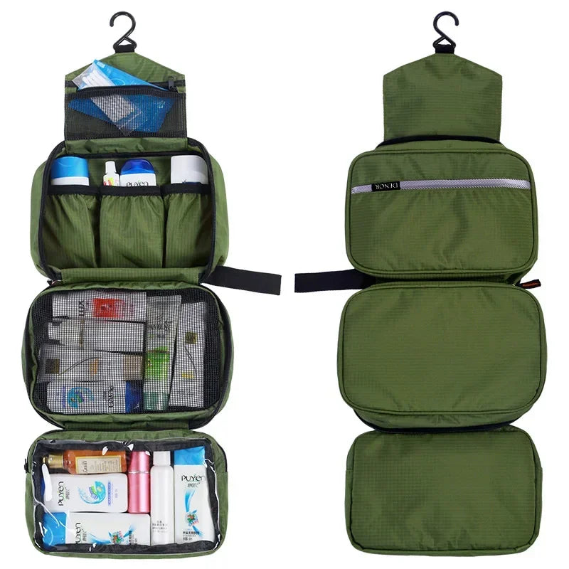 Trousse de toilette suspendue étanche – Grand modèle voyage pour homme et femme
