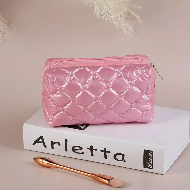 Trousse de Toilette Femme – Pochette Candy – Étui Diamant Brodé
