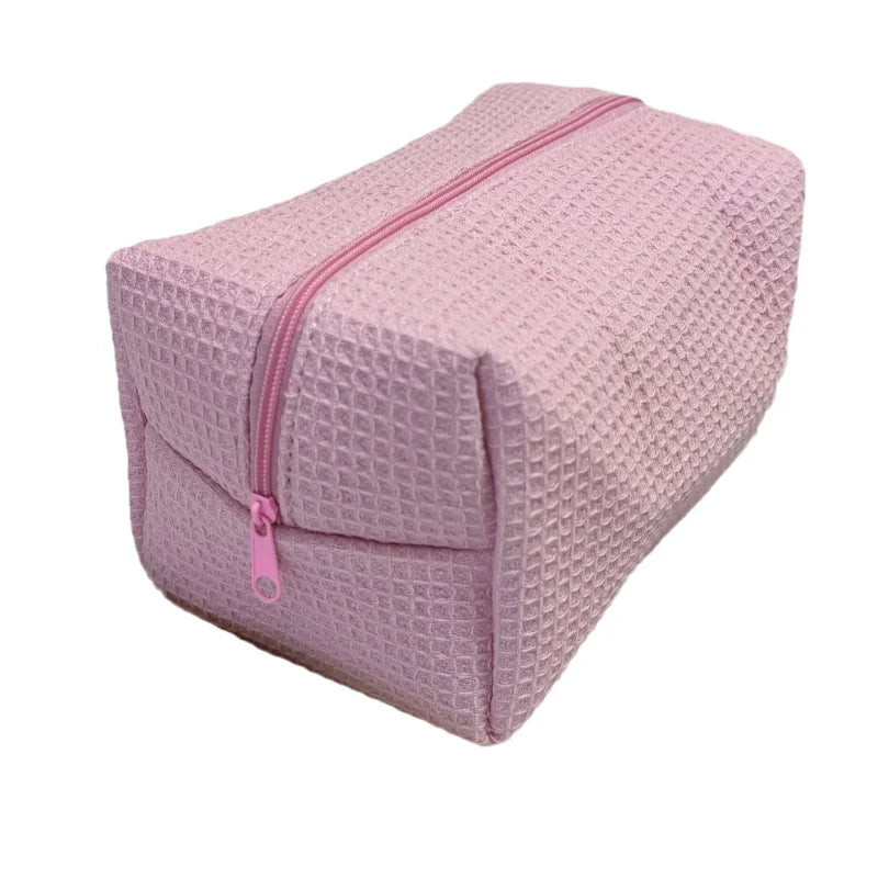 Trousse de Toilette Rayée – Grande Capacité – Sac Maquillage Portable