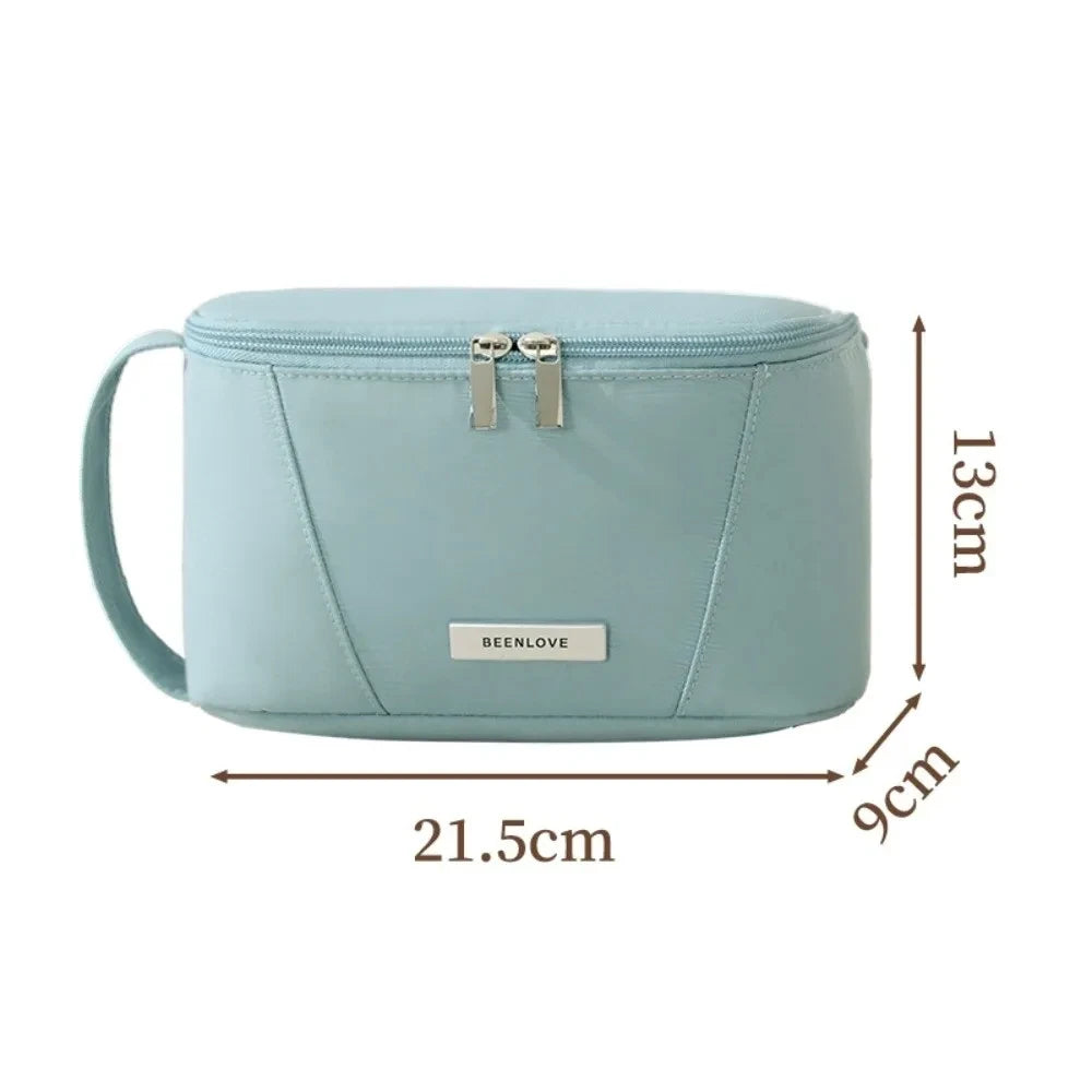 Trousse de Toilette Carré Étanche – Multi-Poches, Zip