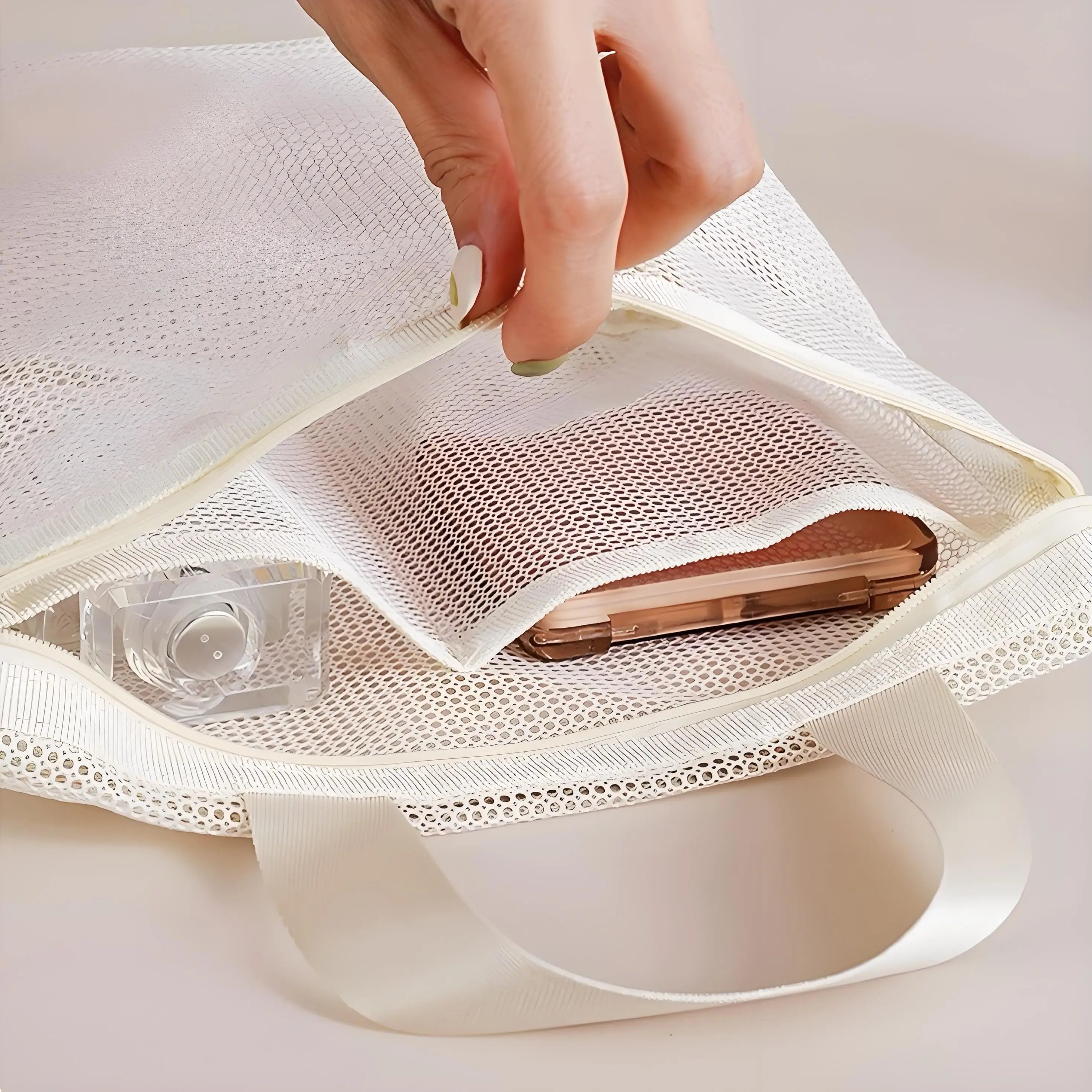 Trousse étanche en maille – Organisateur de voyage