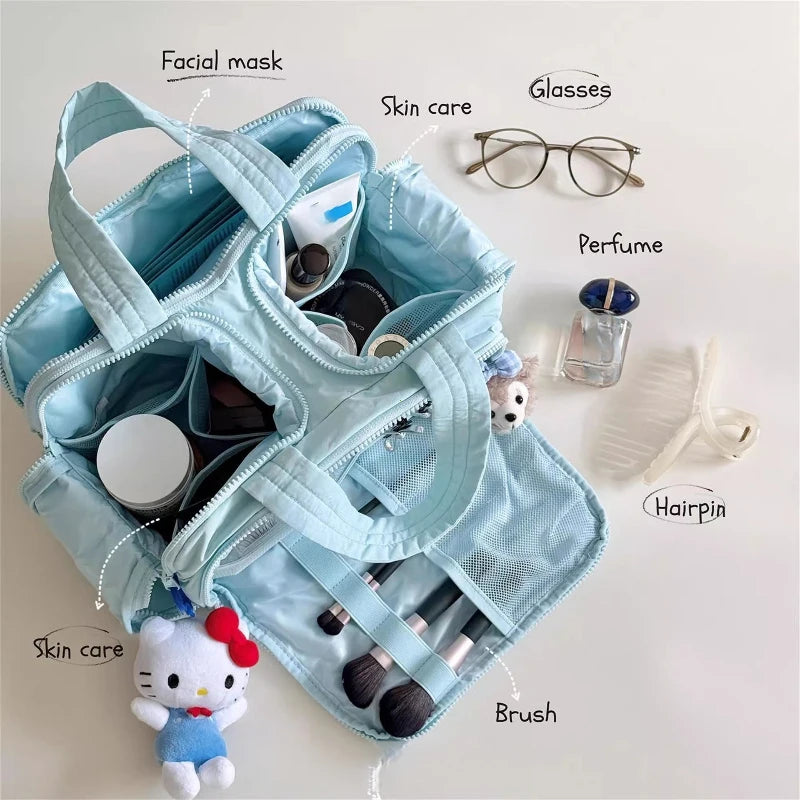Trousse de toilette grande capacité – Pochette beauté de voyage unisexe