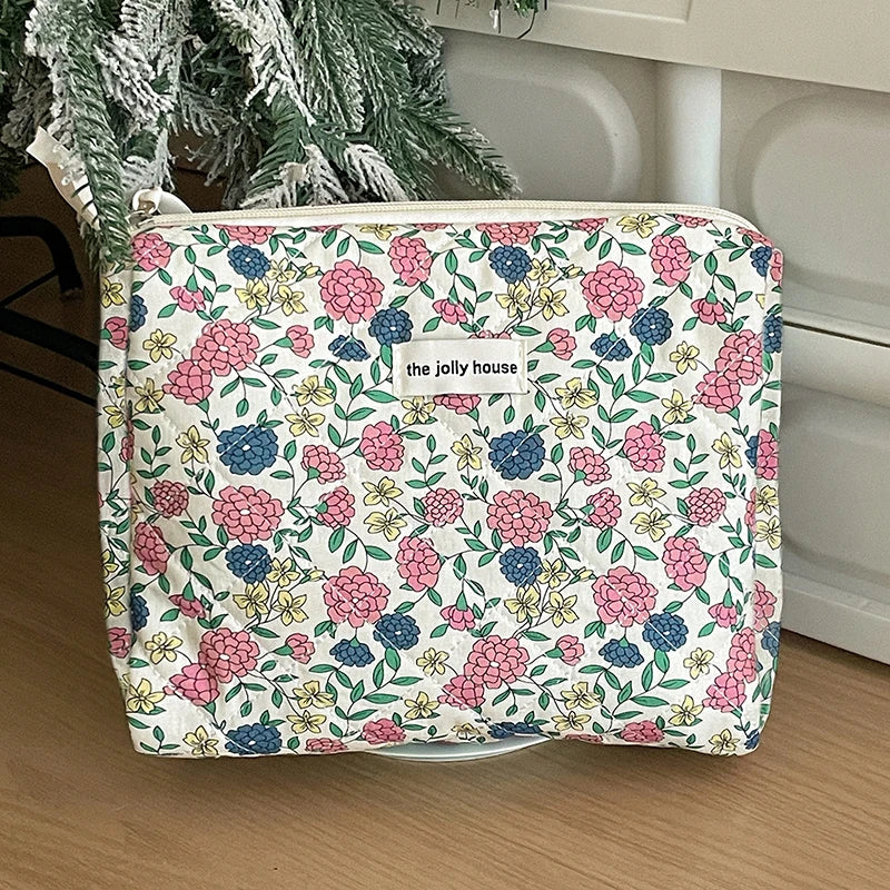 Trousse de toilette femme – Maquillage portable, fleurs