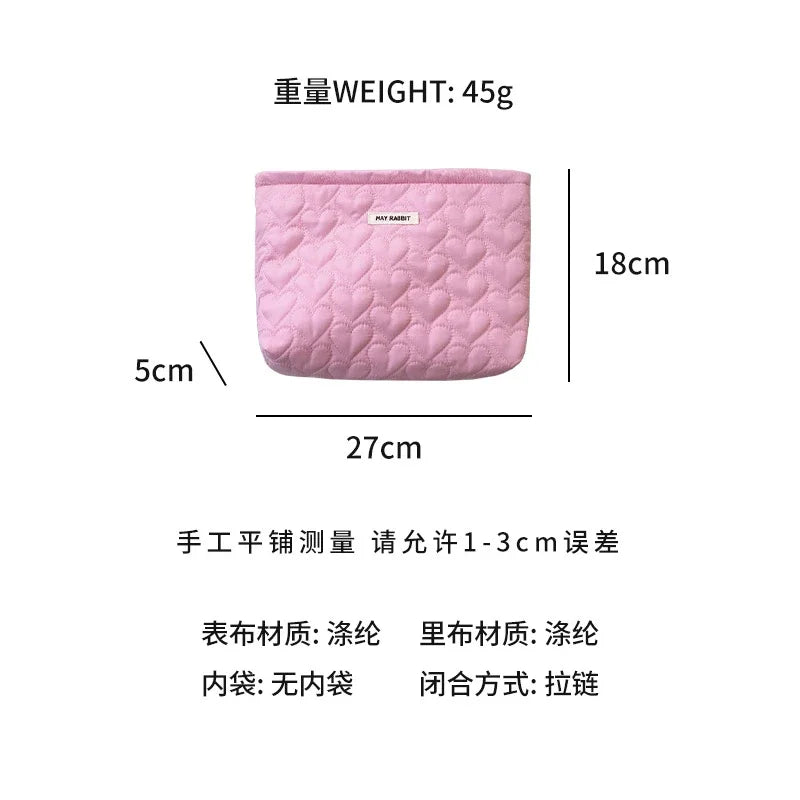 Trousse de Toilette en Coton – Pochette Maquillage Portable