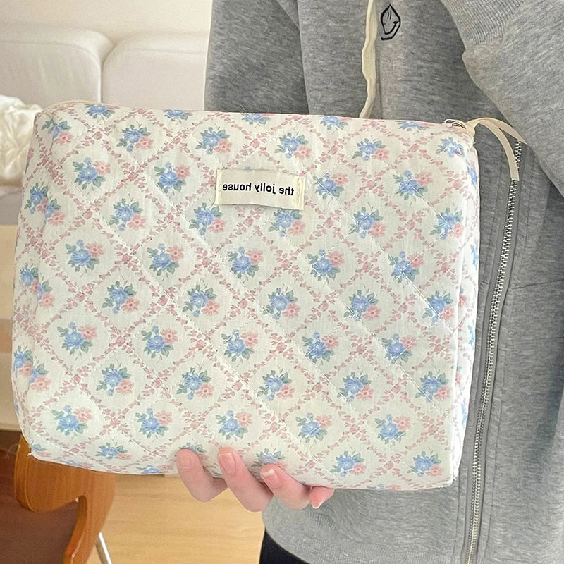 Trousse de toilette femme – Maquillage portable, fleurs